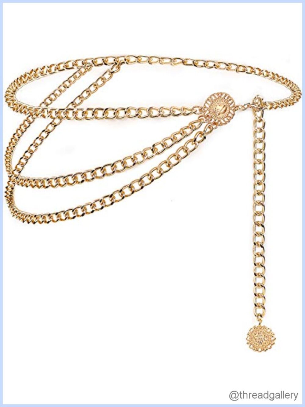 Multilayer Waist Chain Belt Alloy Body Belly Chain Sunflower Pendant Adjustable